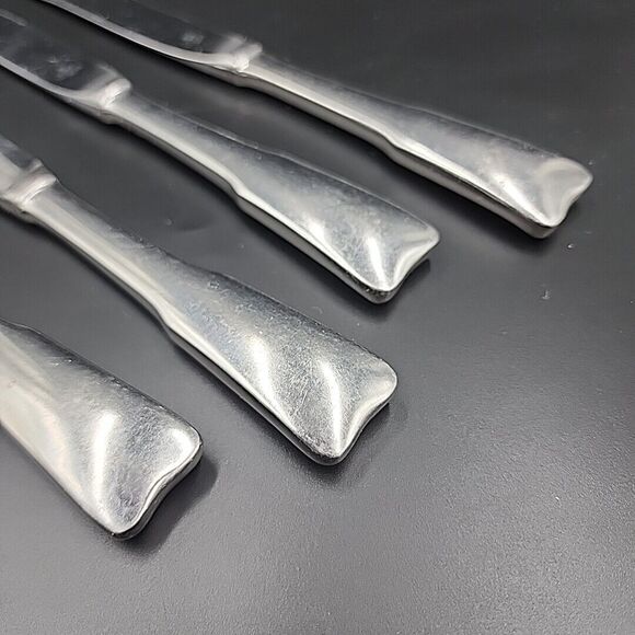 Lunt MODERN CLASSIC Stainless Dinner Bread Knife Set Japan 80s Set of 4 - Picture 4 of 5